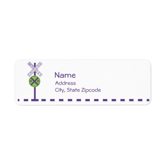 Étiquette de adresse de retour d'anniversaire - tr