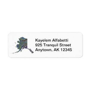 Étiquette de adresse de retour de carte de