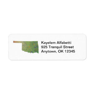 Étiquette de adresse de retour de carte de