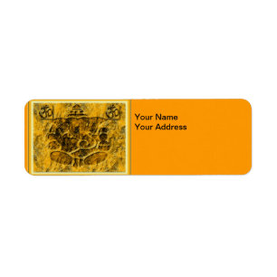 Étiquette de adresse de retour de Ganesha