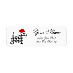 Étiquette de adresse de retour de Père Noël de