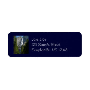 Étiquette de adresse de retour de Yosemite Falls