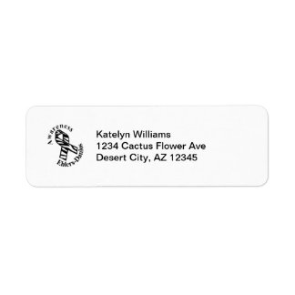 Étiquette de adresse de ruban Zebra pour la sensib