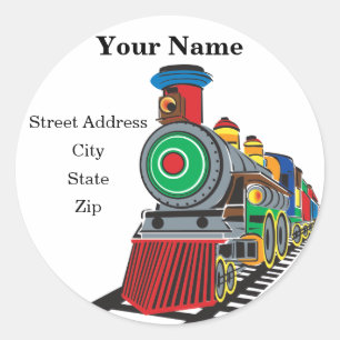 Étiquette de adresse de train
