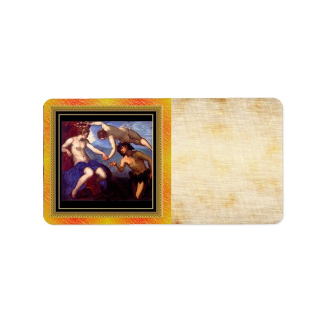 Étiquette de adresse de Vénus mythologique (Devant)