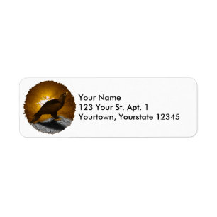 Étiquette de adresse d'Eagle d'or 2