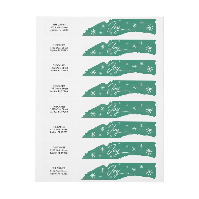 Étiquette de adresse d'enveloppe de course de (Feuille)