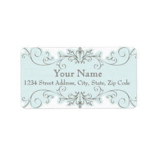 Étiquette de adresse d'enveloppe RSVP de mariage B