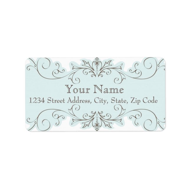 Étiquette de adresse d'enveloppe RSVP de mariage B (Devant)