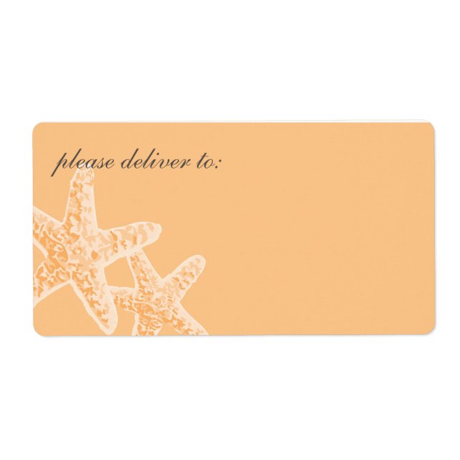 étiquette de adresse d'étoiles (Devant)