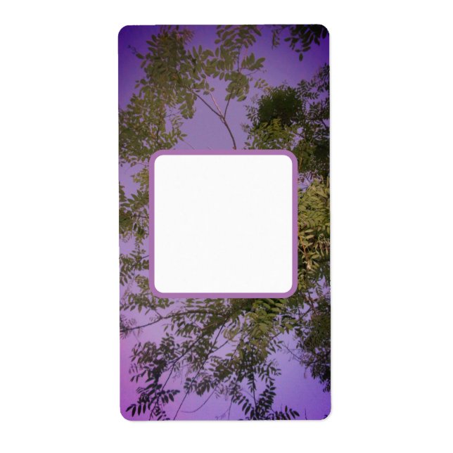 Étiquette de adresse d'expédition cool éco design (Devant)