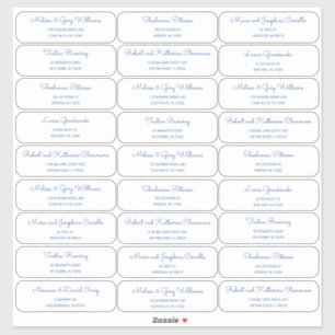 Étiquette de adresse d'invité MCM moderne du milie