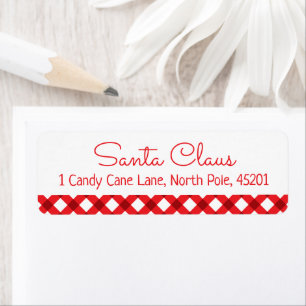 Étiquette de adresse du Père Noël