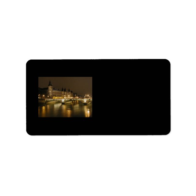 Étiquette de adresse du pont de nuit (Devant)