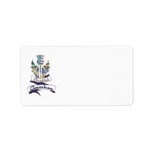 Étiquette de adresse écossais américain