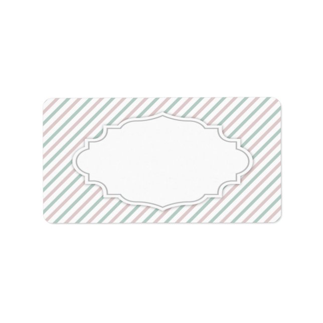 Étiquette de adresse élégant (Devant)