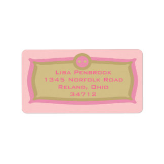 Étiquette de adresse élégant personnalisé