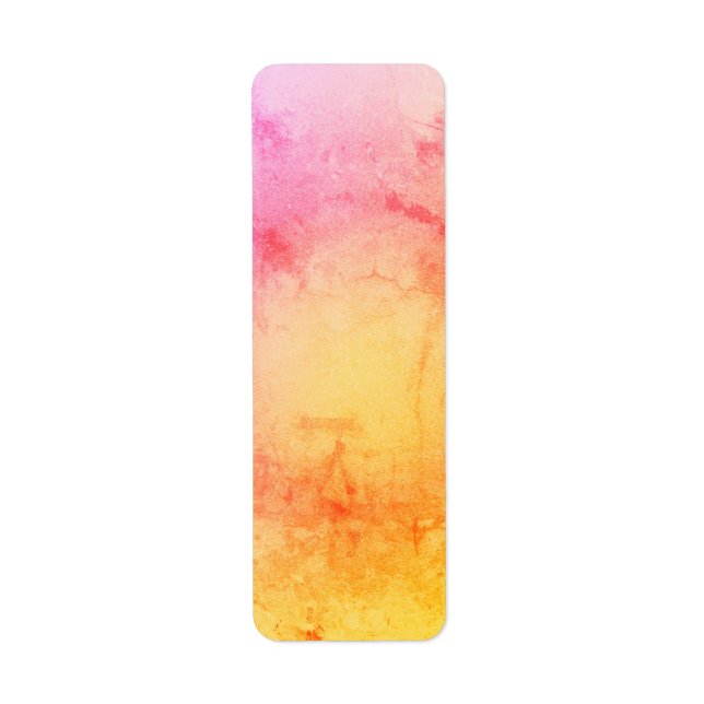 Étiquette de adresse en marbre coucher de soleil (Devant)