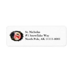 Étiquette de adresse face Snowman