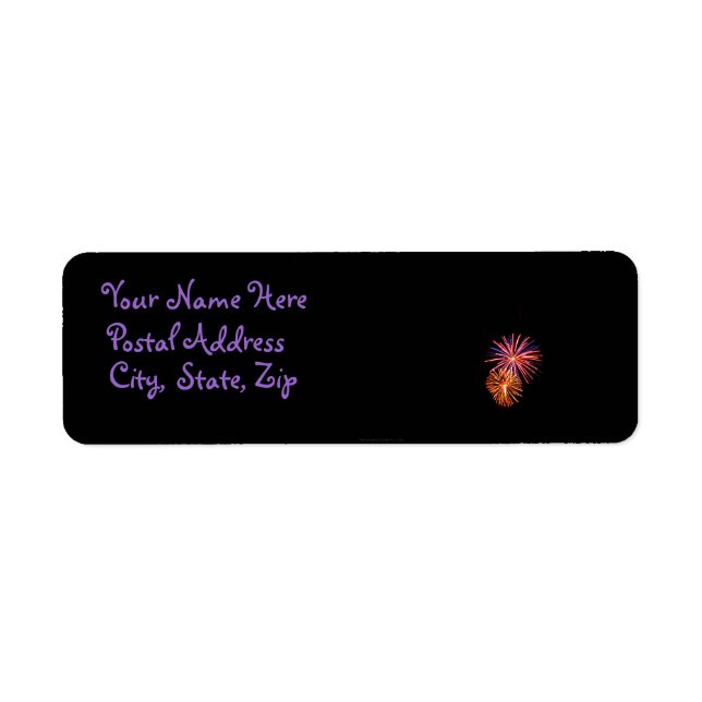 Étiquette de adresse Fireworks P3621 (Devant)