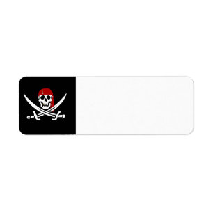 Étiquette de adresse gai de pirate de Jack