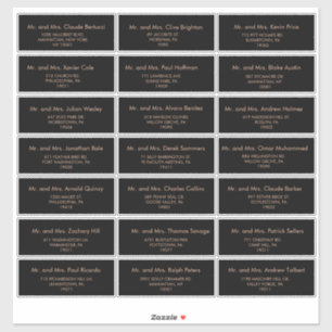 Étiquette de adresse invité du Mariage royal offic