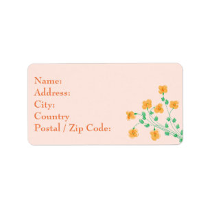 Étiquette de adresse Little Peach