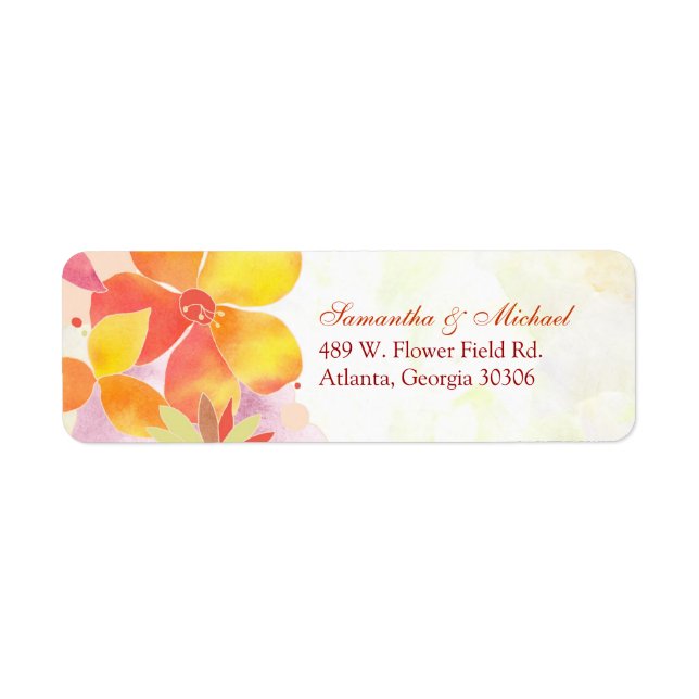 Étiquette de adresse mariage (Devant)
