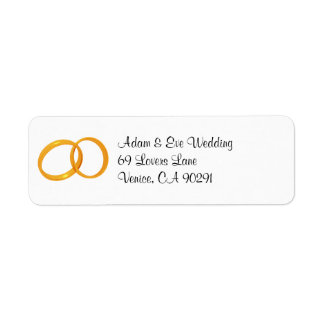 étiquette de adresse mariage