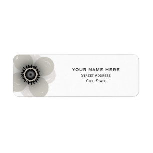 Étiquette de adresse Mariage français Anemone
