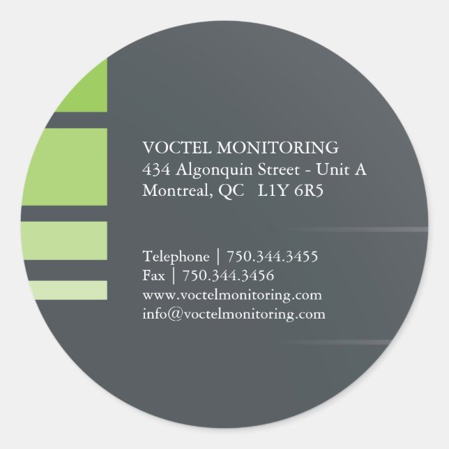 Étiquette de adresse moderne (Devant)