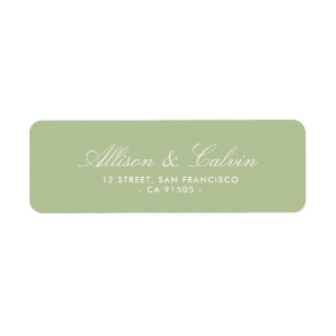 Étiquette de adresse moderne de mariage