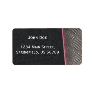 étiquette de adresse noir