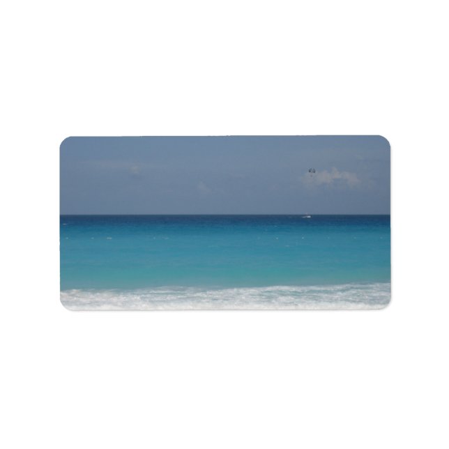 Étiquette de adresse Océan de Cancun (Devant)