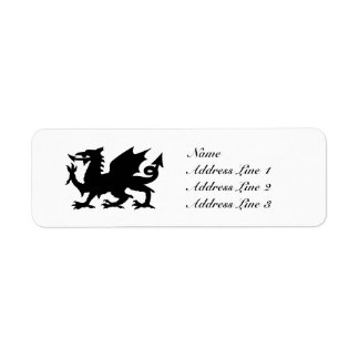 Étiquette de adresse ou étiquette de dragon de Pay