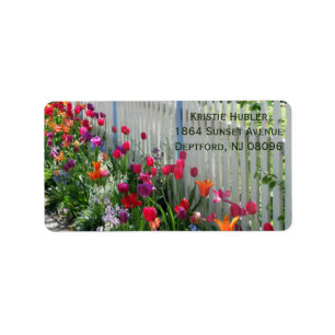 étiquette de adresse personnalisable de photo de