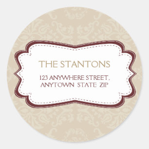 ÉTIQUETTE DE ADRESSE PERSONNALISÉ :: divinely dama