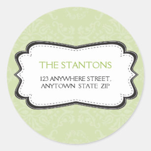 ÉTIQUETTE DE ADRESSE PERSONNALISÉ :: divinely dama