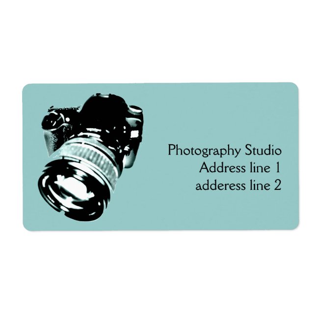 Étiquette de adresse photo numérique (Devant)