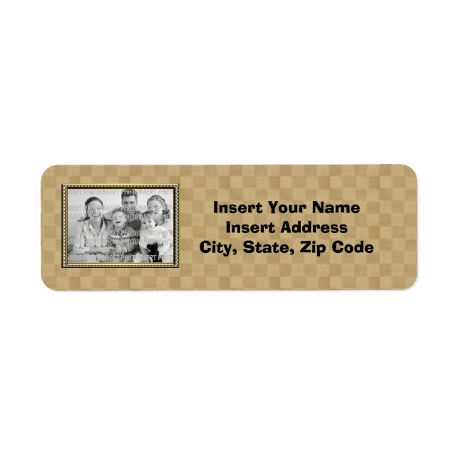 Étiquette de adresse photo personnalisé (Devant)