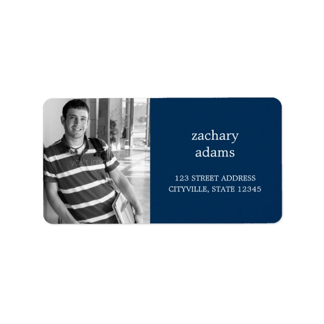 Étiquette de adresse photo personnalisé (Devant)