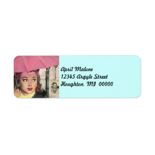 Étiquette de adresse pluvieux de billet