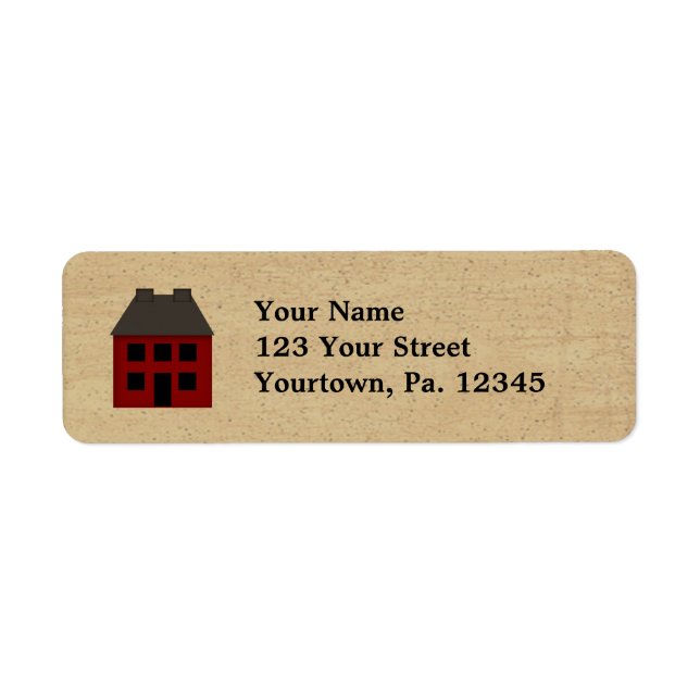 Étiquette de adresse principal (Devant)