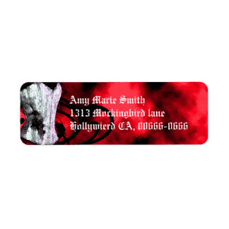 Étiquette de adresse Red Corset Goth