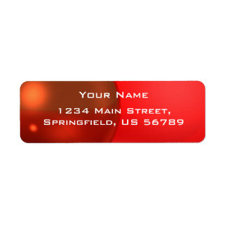 étiquette de adresse rouge