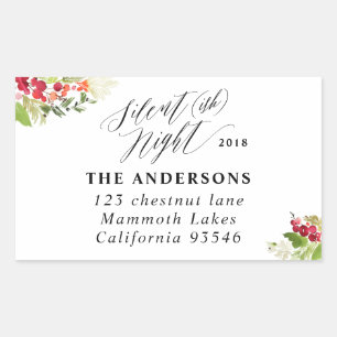 Étiquette de adresse silencieux de vacances de
