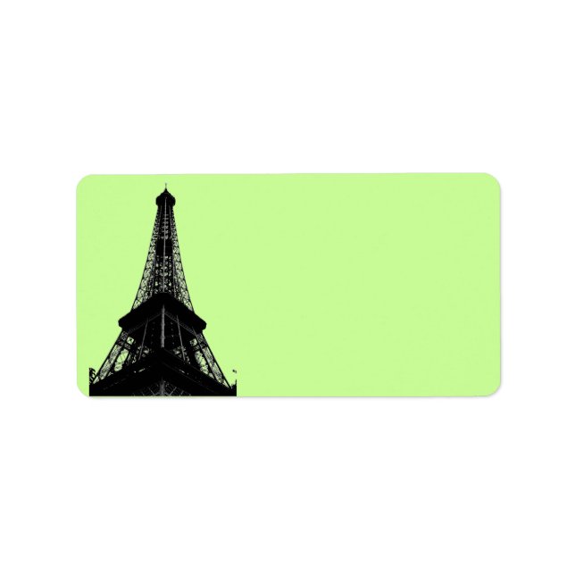 Étiquette de adresse Tour Eiffel (Devant)