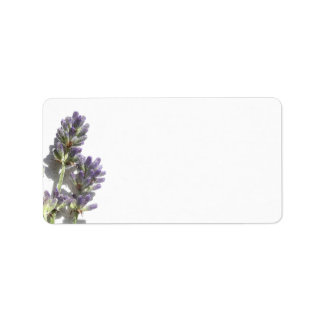 Étiquette de adresse vide Lavender Bunch