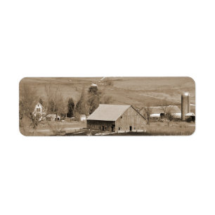 Étiquette de adresse vintage fait sur commande de