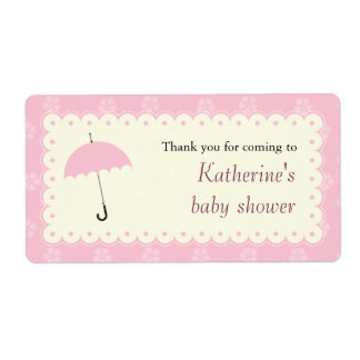 Étiquette de Baby shower de dentelle à cale